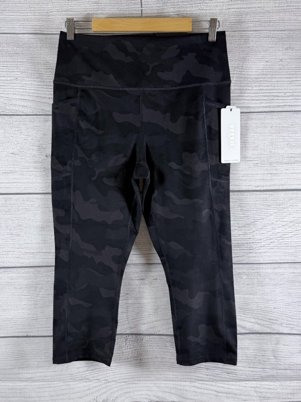 🖤 NWT RBX Prime Ultimate Camo Capri Black High Waist Leggings XL